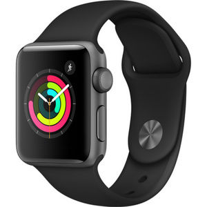 Apple Watch Series 3 42mm Space Gray / Black Band